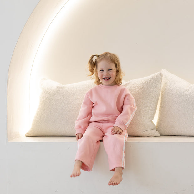 Coral Pink Tracksuit Set