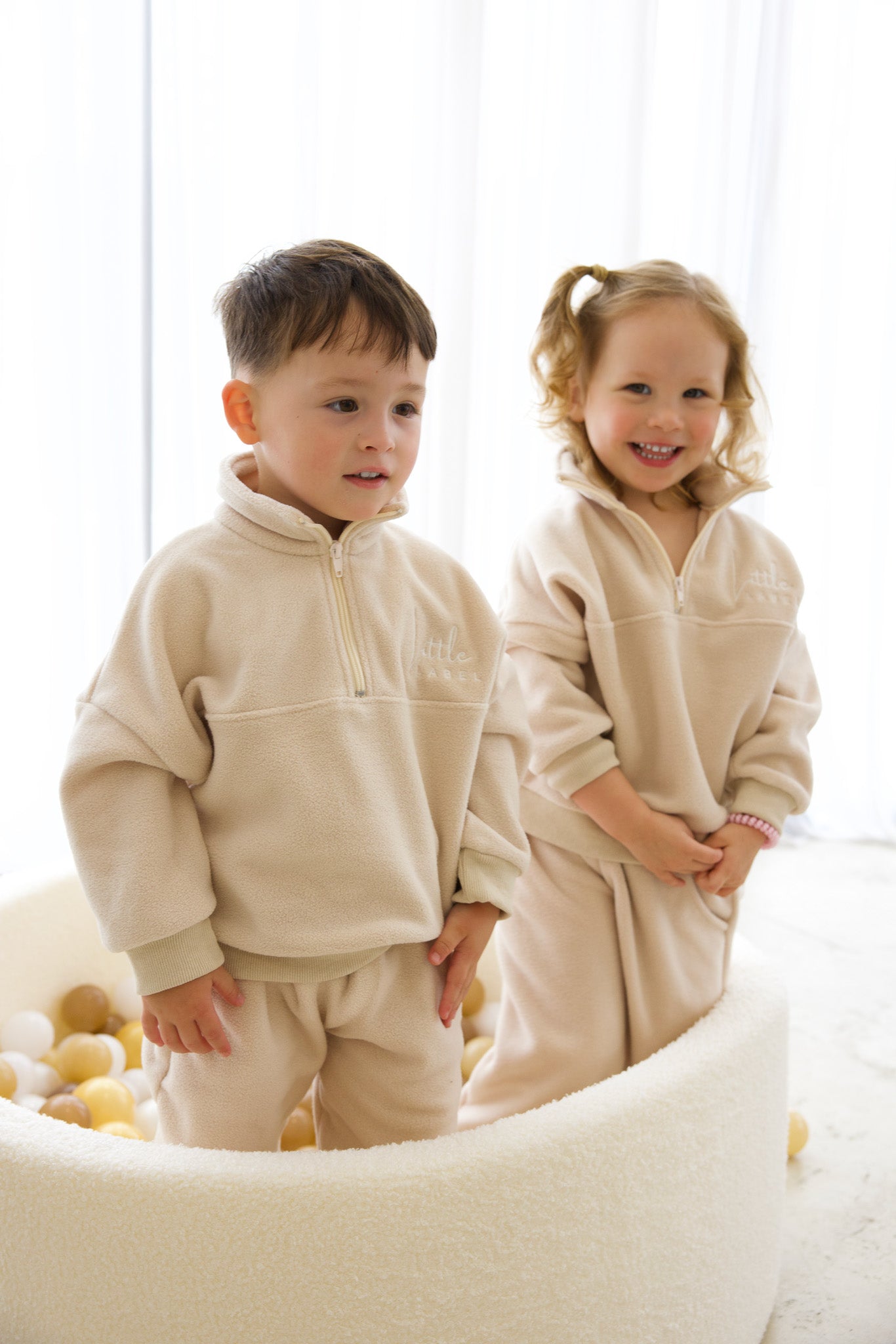 Sandy Cove Beige Tracksuit Set