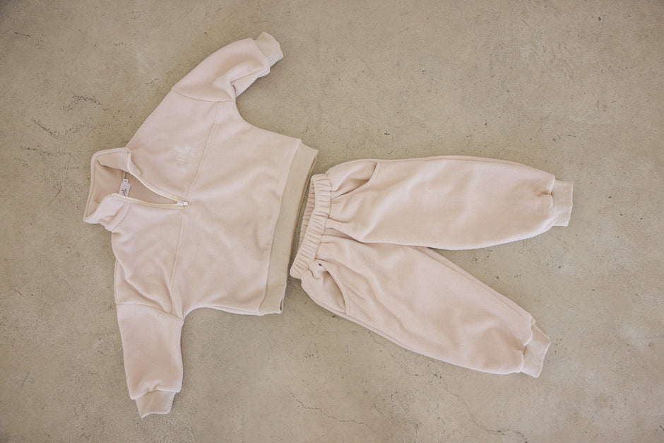 Sandy Cove Beige Tracksuit Set