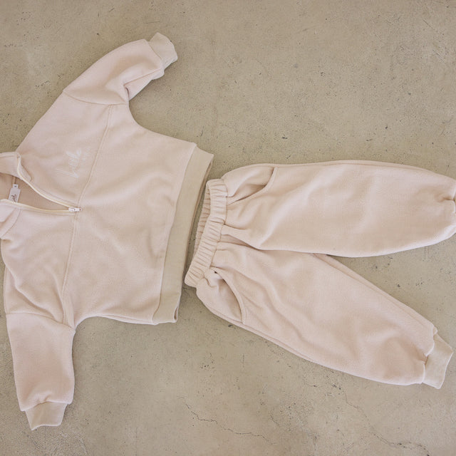 Sandy Cove Beige Tracksuit Set