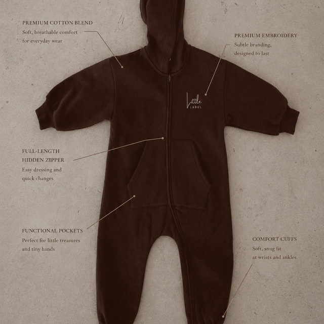 Little Rover Romper - Brown
