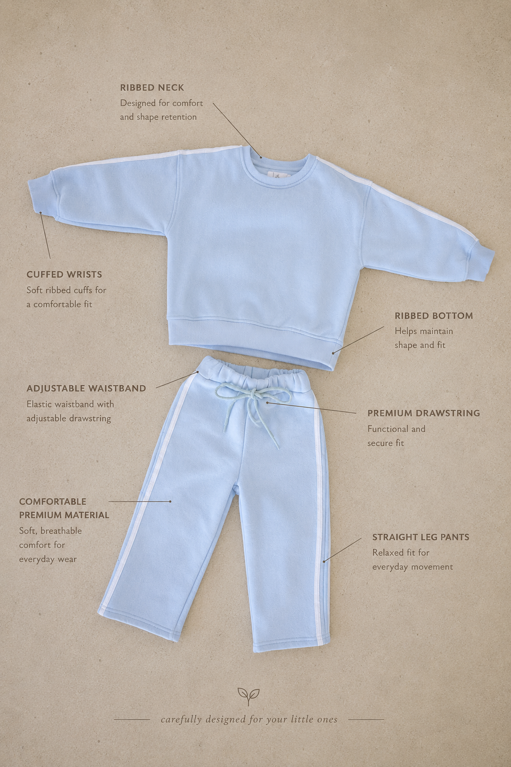 Coastal Blue Tracksuit Set
