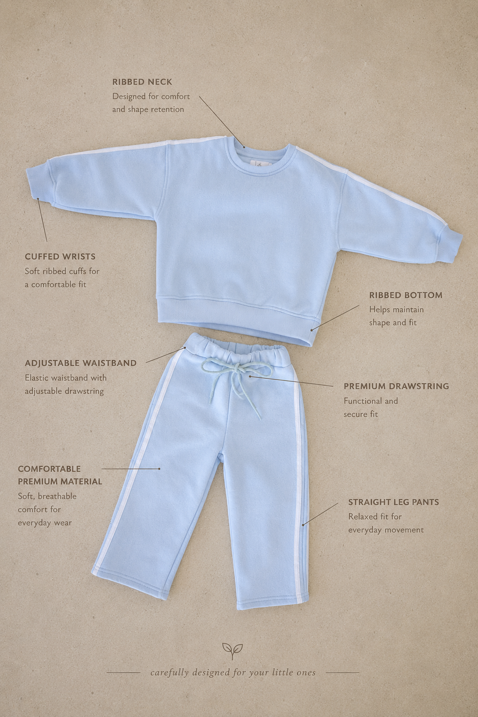 Coastal Blue Tracksuit Set
