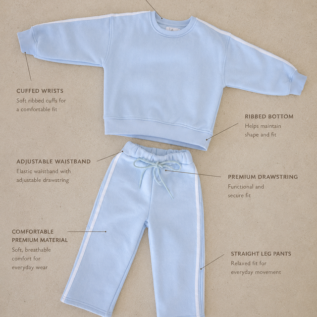 Coastal Blue Tracksuit Set