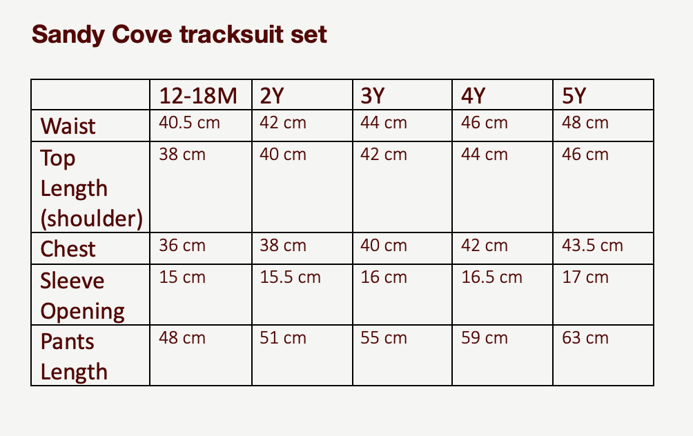 Size Guide