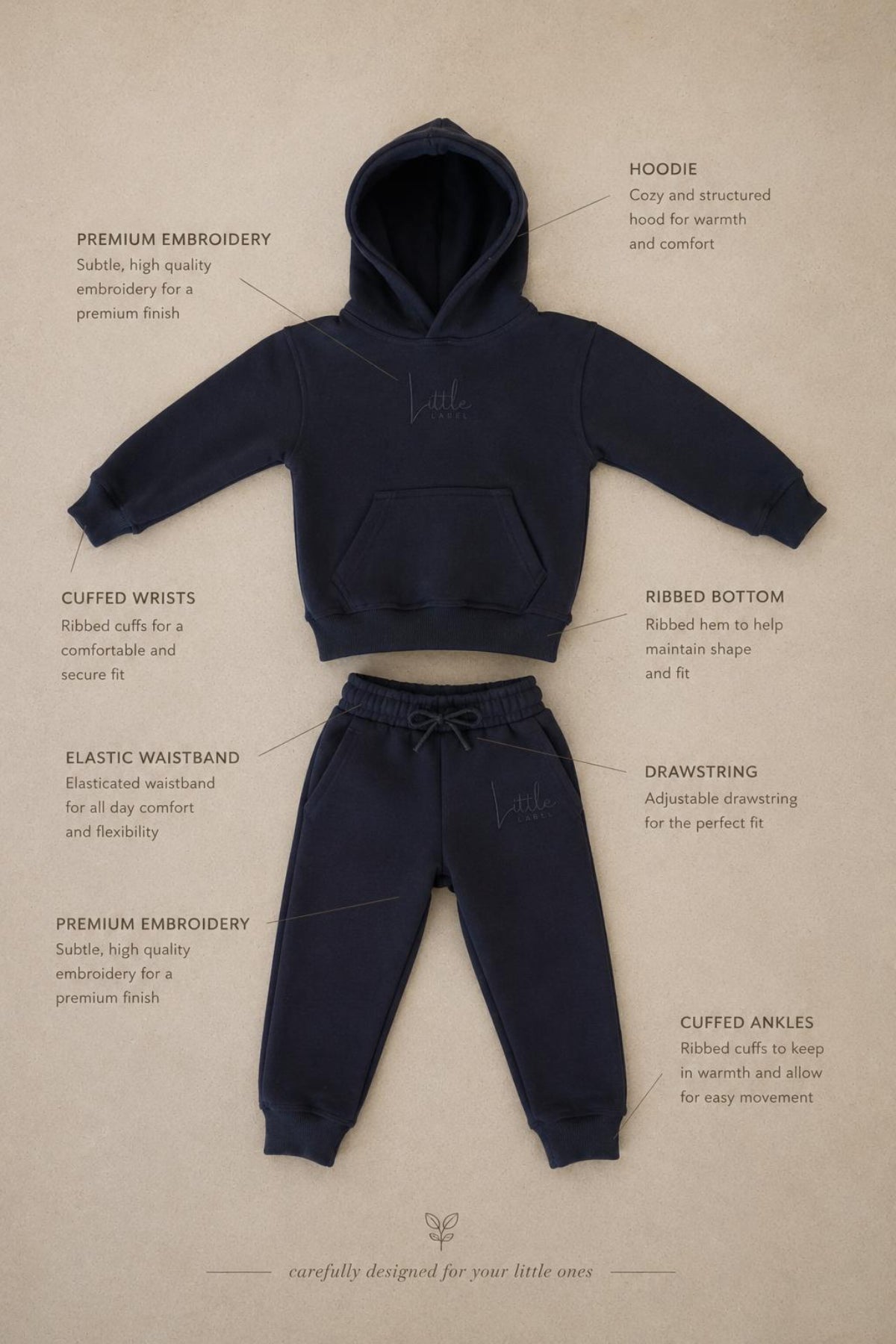 ⚠️ IMPERFECT | Charcoal Tracksuit Set. 2 for $55 4 for $100