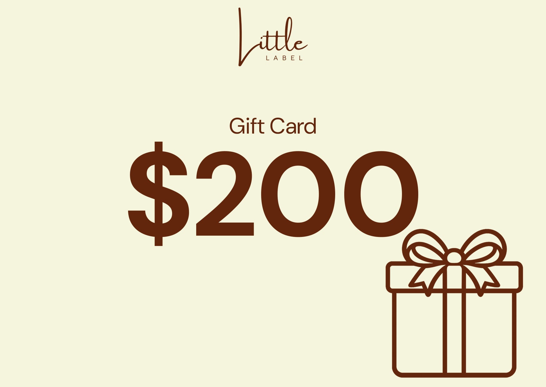 Special Gift Card - Little Label